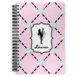 Diamond Dancers Spiral Notebook - 7x10 w/ Name or Text