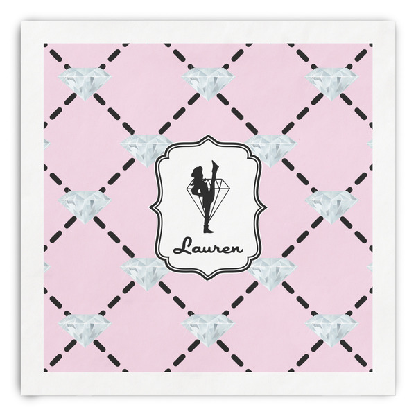 Custom Diamond Dancers Paper Dinner Napkins (Personalized)