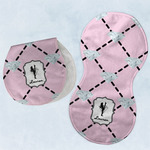 Diamond Dancers Burp Pads - Velour - Set of 2 w/ Name or Text