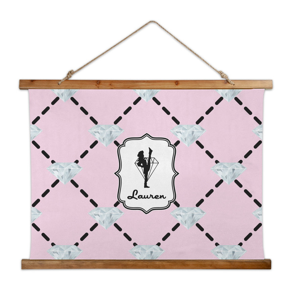 Custom Diamond Dancers Wall Hanging Tapestry - Wide (Personalized)