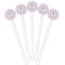 Diamond Dancers White Plastic 5.5" Stir Stick - Fan View