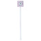 Diamond Dancers White Plastic Stir Stick - Double Sided - Square - Single Stick