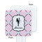 Diamond Dancers White Plastic Stir Stick - Single Sided - Square - Approval