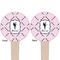 Diamond Dancers Wooden 4" Food Pick - Round - Double Sided - Front & Back