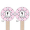 Diamond Dancers Wooden 6" Food Pick - Round - Double Sided - Front & Back