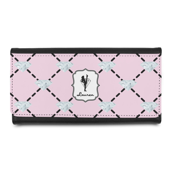 Custom Diamond Dancers Leatherette Ladies Wallet (Personalized)