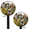 Photo Black Plastic 5.5" Stir Stick - Double Sided - Round - Front & Back