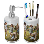 Photo Ceramic Bathroom Accessories Set