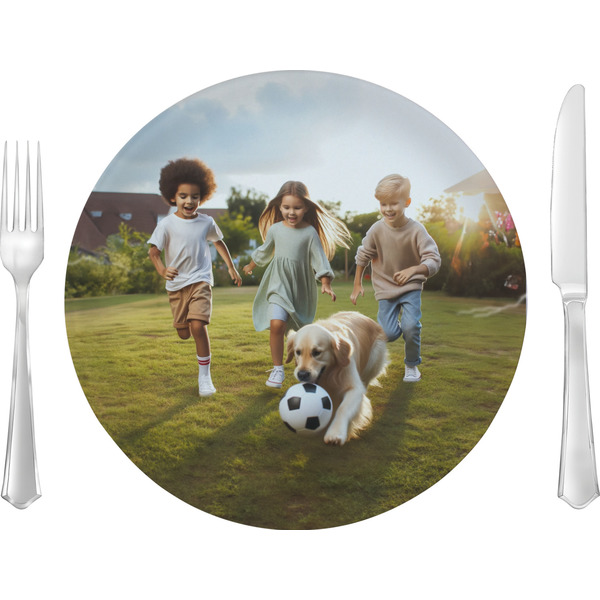 Custom Photo 10" Glass Lunch / Dinner Plate