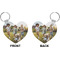 Photo Heart Keychain (Front + Back)