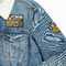 Photo Iron On Patches - On Jacket Closeup