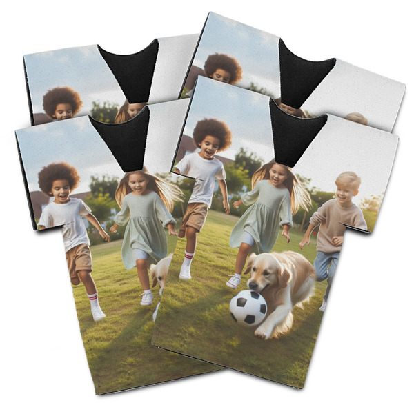 Custom Photo Jersey Bottle Coolers - Set of 4