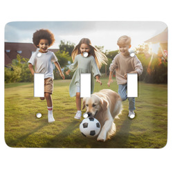 Photo Light Switch Cover - 3 Toggle Plate