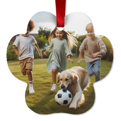 Photo Metal Paw Ornament - Double-Sided