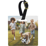 Photo Plastic Luggage Tag - Square (Personalized)