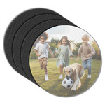 Photo Round Rubber Backed Coasters - Set of 4