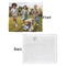 Photo Security Blanket - Front & White Back View