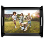 Photo Black Wooden Tray - Large