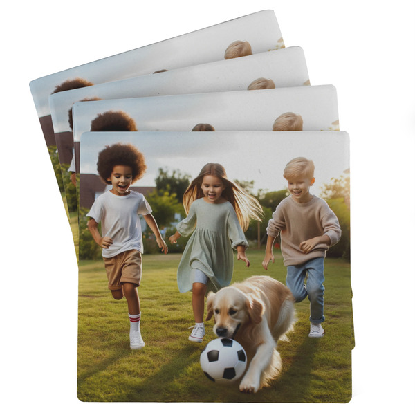 Custom Photo Absorbent Stone Coasters - Set of 4