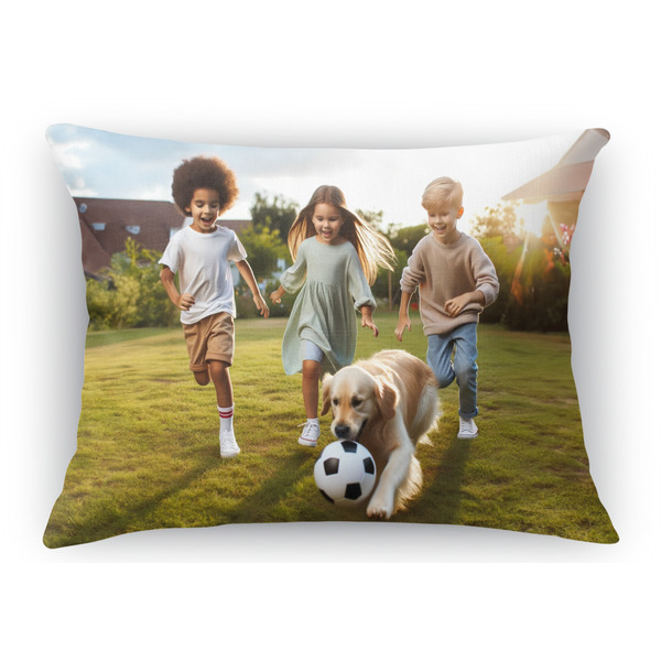 Custom Photo Rectangular Throw Pillow Case - 12" x 18"