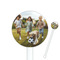 Photo White Plastic 5.5" Stir Stick - Round - Closeup