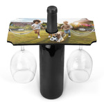 Photo Wine Bottle & Glass Holder