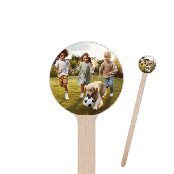 Custom Photo Round Wooden Stir Sticks