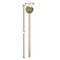 Photo Wooden 6" Stir Stick - Round - Dimensions