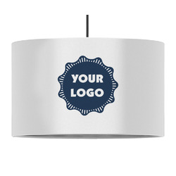 Logo 12" Drum Pendant Lamp - Fabric