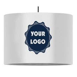 Logo 16" Drum Pendant Lamp - Fabric