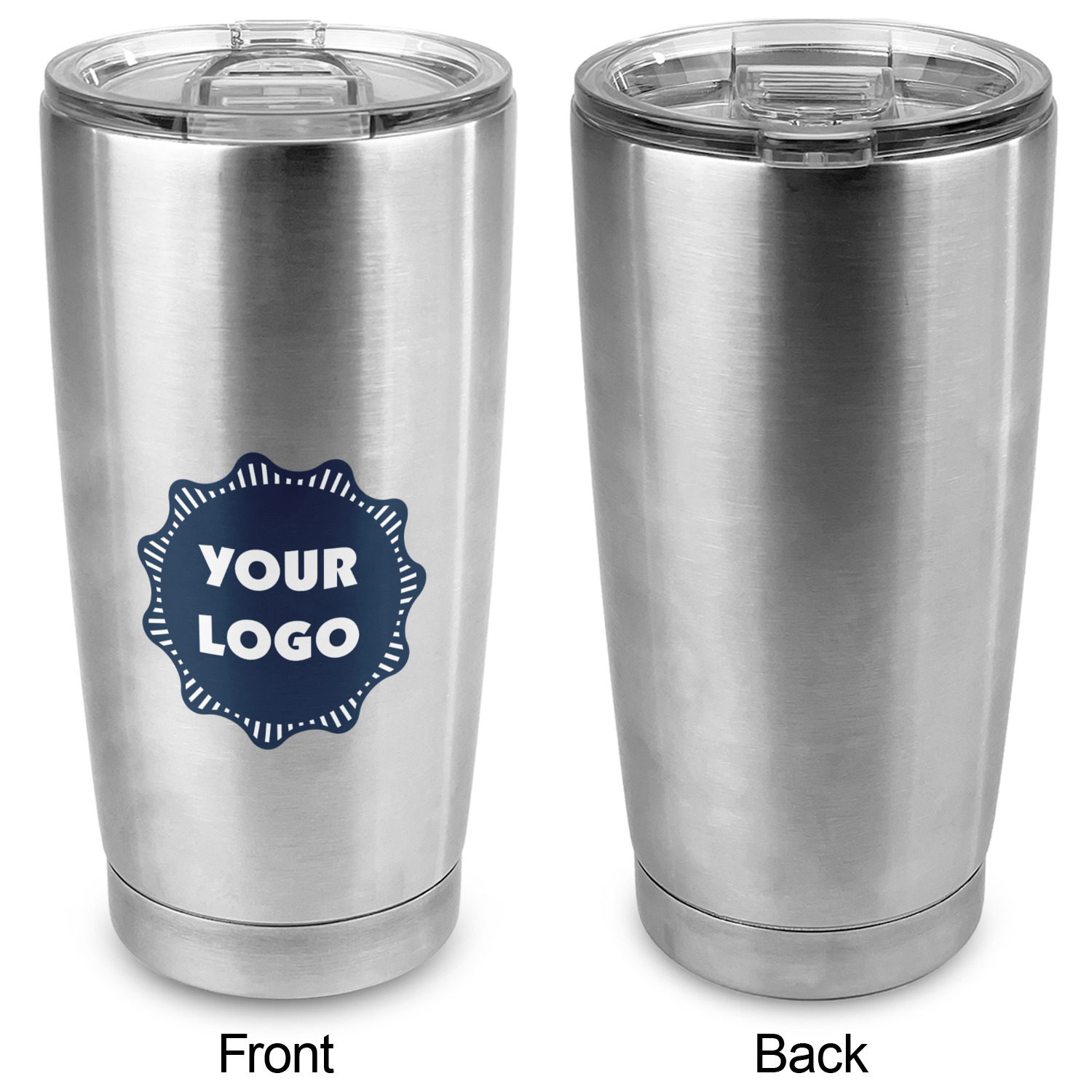 Custom 20oz Stainless Steel Double Wall Tumblers - Full Print