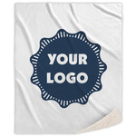 Logo Sherpa Throw Blanket