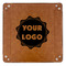 Logo 9" x 9" Leatherette Snap Up Tray - APPROVAL (FLAT)