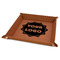 Logo 9" x 9" Leatherette Snap Up Tray - FOLDED