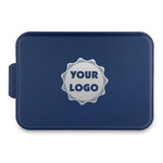 Logo Aluminum Baking Pan with Navy Lid