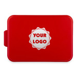 Logo Aluminum Baking Pan with Red Lid