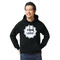 Logo Black Hoodie on Model - Front