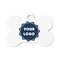 Logo Bone Shaped Dog ID Tag - Small - Front View