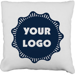 Logo Faux-Linen Throw Pillow 26"