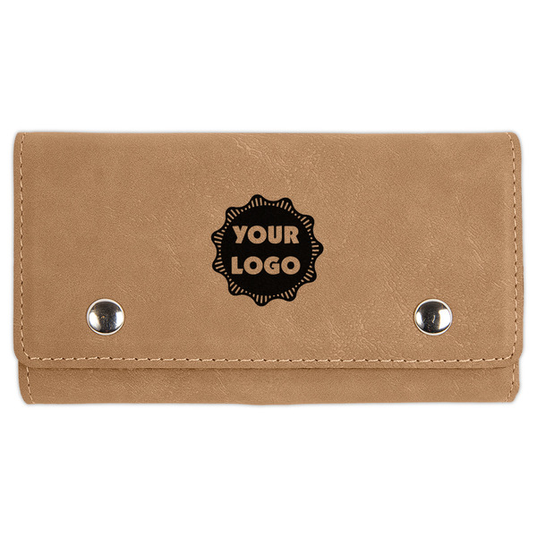 Custom Logo Cards & Dice Set - Light Brown