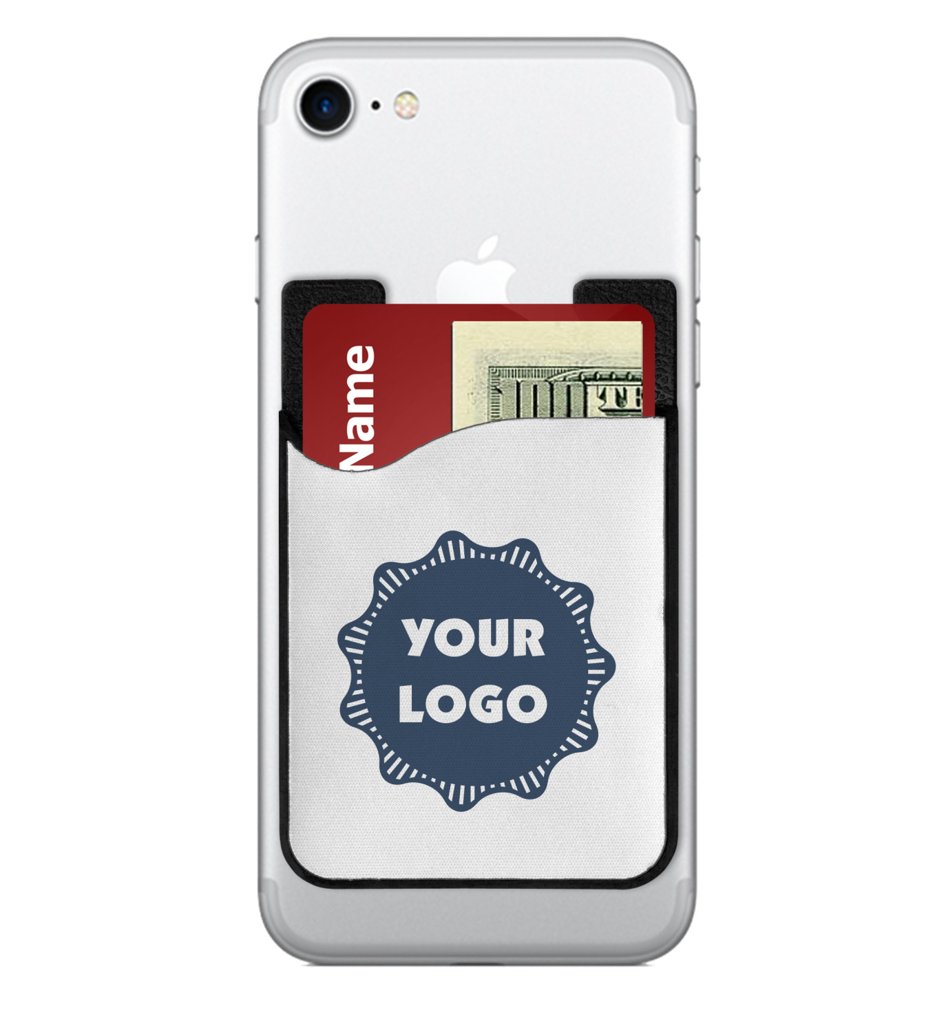 Custom Logo 2 in 1 Cell Phone Credit Card Holder Screen Cleaner