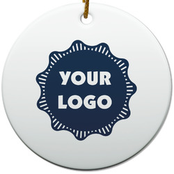 Logo Round Ceramic Ornament