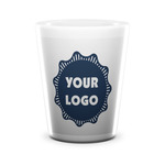 Logo Ceramic Shot Glass - 1.5 oz - White - Single