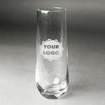 Logo Champagne Flute - Stemless - Laser Engraved