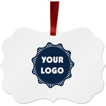 Logo Metal Frame Ornament - Double-Sided