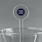 Logo Clear Plastic 7" Stir Stick - Round - Main