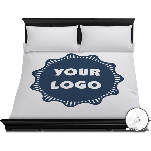 Custom Logo Duvet Cover - King