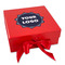 Logo Gift Boxes with Magnetic Lid - Red - Front