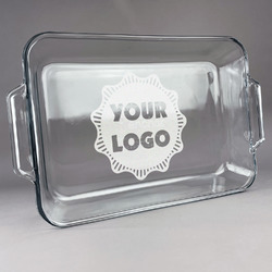 Logo Glass Baking Dish with Truefit Lid - 13in x 9in