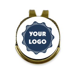 Logo Golf Ball Marker - Hat Clip - Gold
